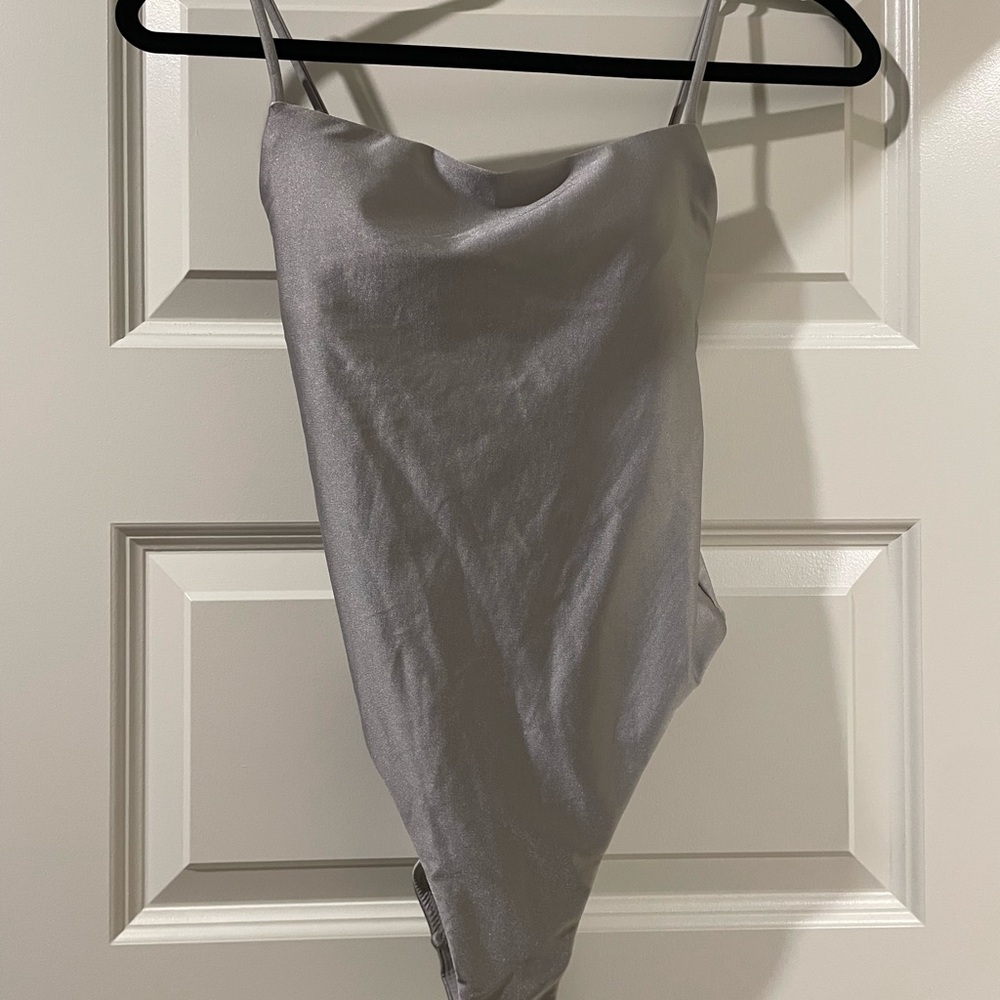 Gray/Silver Bathing Suit